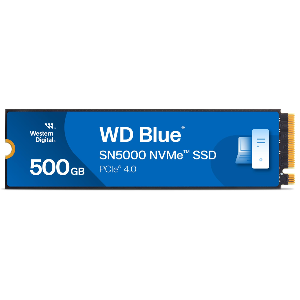 WD Blue SN5000, WDS500G4B0E, 500GB, 5000/4000, Gen4, NVMe PCIe M.2 2280,  SSD