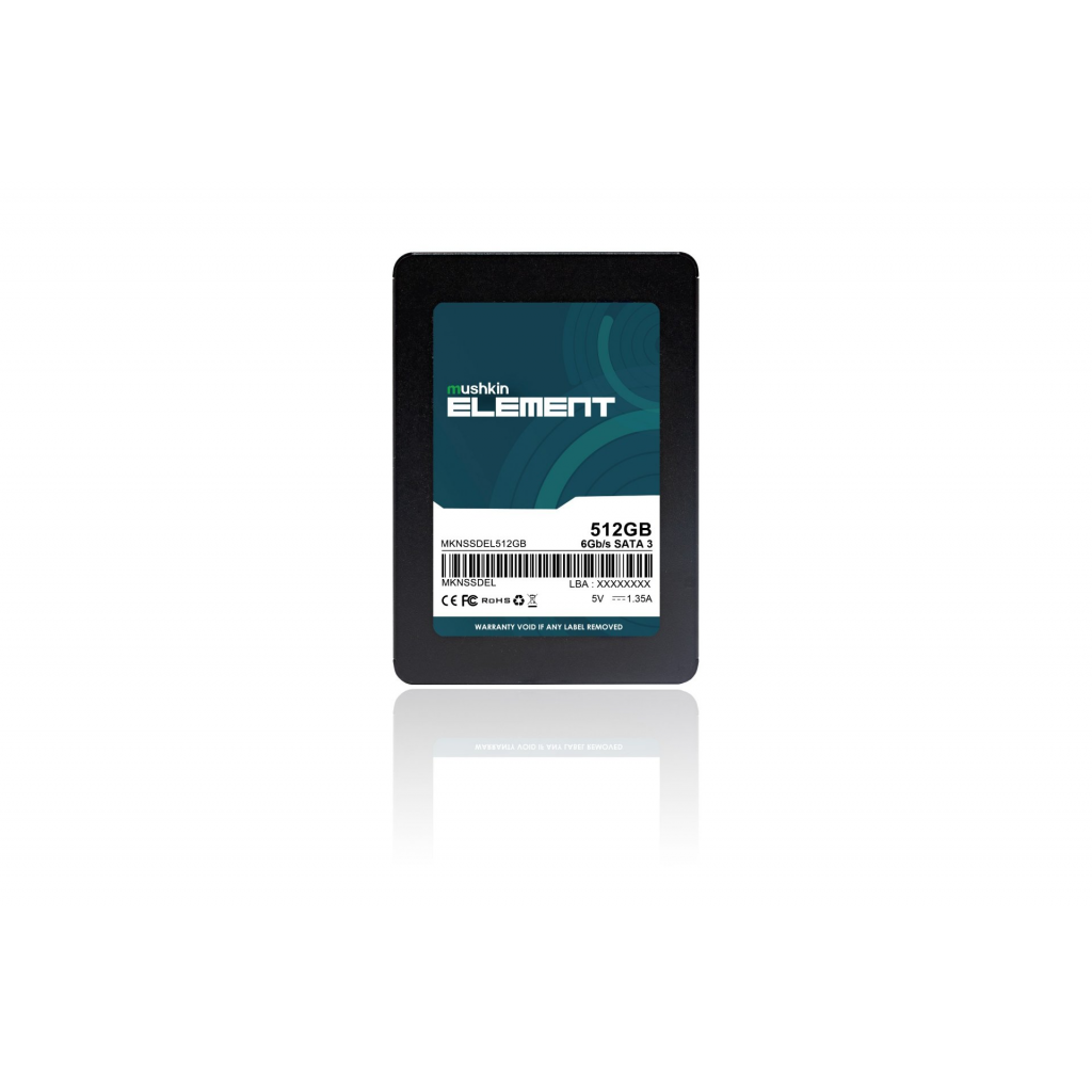 Mushkin ELEMENT, 512GB, 500-450Mb/s, 2.5", SATA3, SSD (MKNSSDEL512GB)