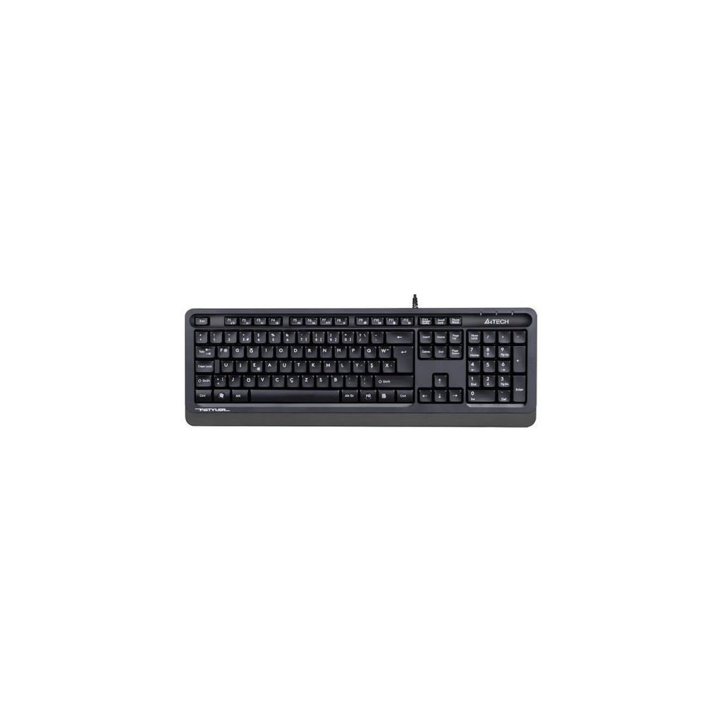 A4 TECH FK10, Gri, FSTYLER, USB Kablolu,  Türkçe F, Multimedya KLAVYE
