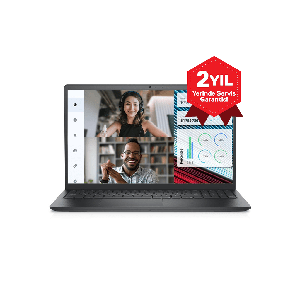 DELL Vostro 3520, N3002PVNB3520U, i5-1235U, 15,6" FHD, 8Gb Ram, 512Gb SSD, Paylaşımlı Ekran Kartı, Free Dos Notebook (6360095)