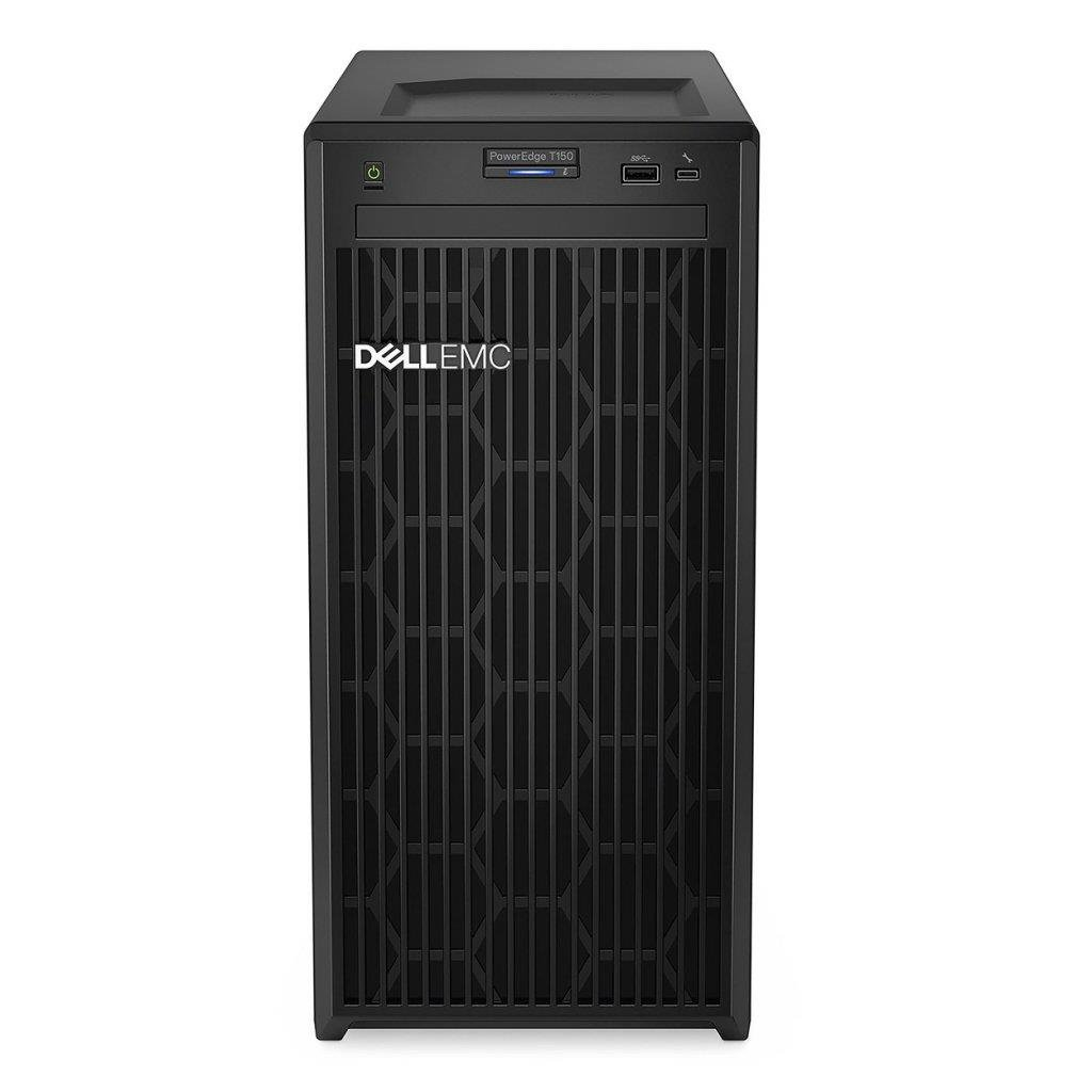 DELL PET150SPL3_UPG-B, T150, Intel Xeon E-2314, 32Gb ECC UDIMM Ram, 1x1Tb SSD, 1x2Tb HDD, 1x300W Power, Windows Server 2022, Essentials, TOWER, SERVER (6207955)