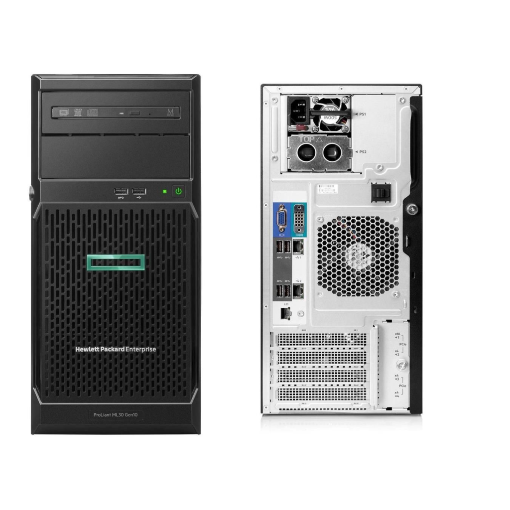 HP P44718-421_UPG, ML30, GEN10+, Intel Xeon E-2314, 16Gb UDIMM Ram, 1Tb SSD + 1Tb HDD, 350W Power, 4U Kasa TOWER SERVER