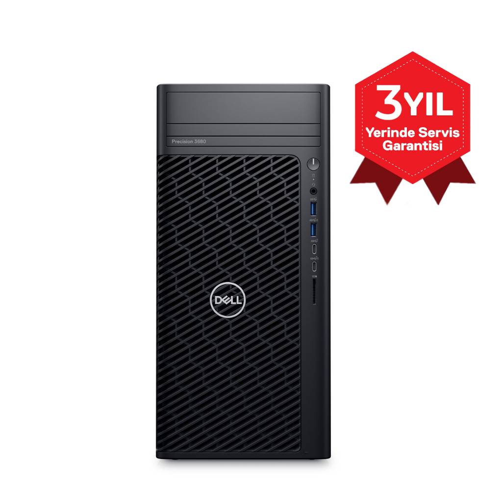 DELL Precision, 3680-i7-14700-1, i7-14700, 16Gb Ram, 512Gb SSD, 4Gb DDR6 T400 Ekran Kartı, Windows11 Pro İş İstasyonu (6328586)