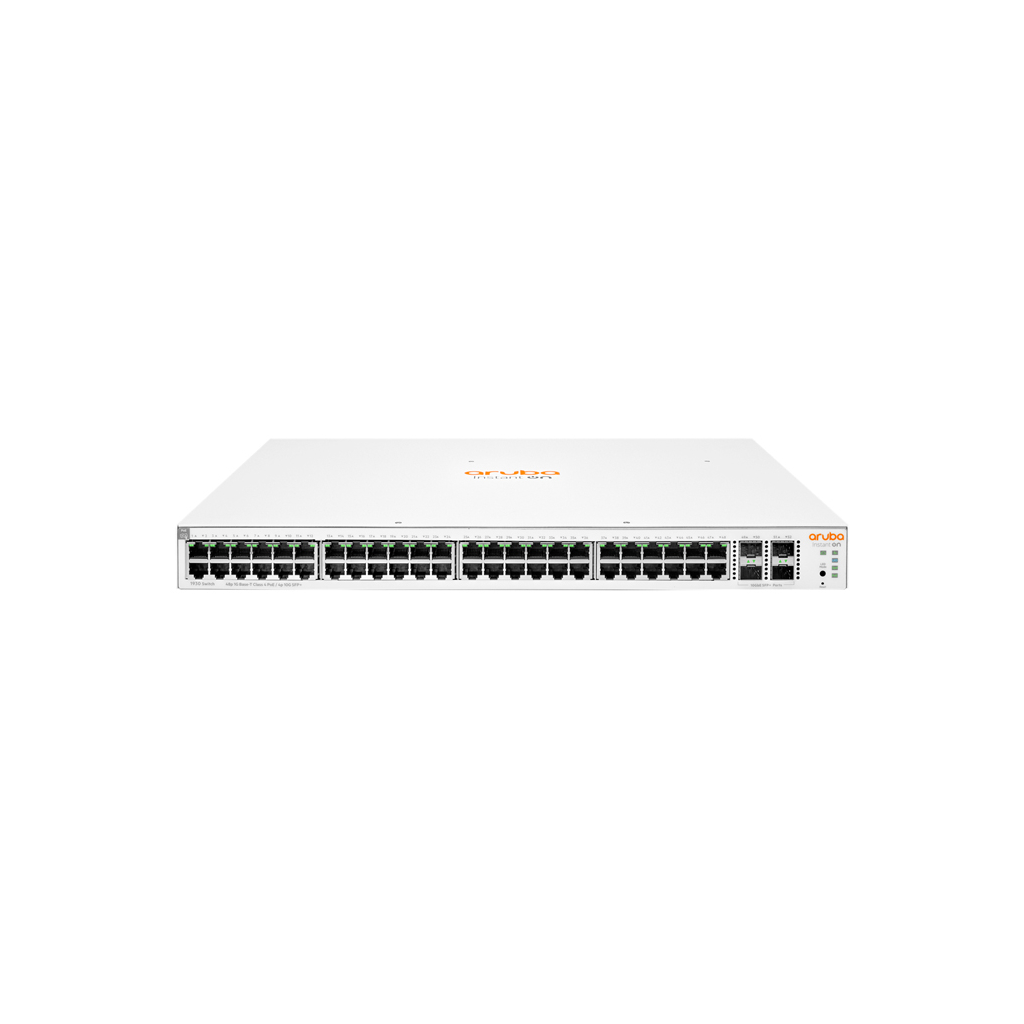 HP Aruba Instant On, JL686B, 1930-48G, 48Port, GigaBit, PoE 370W, 4 Port Gigabit SFP, Yönetilebilir, Rack Mount Switch