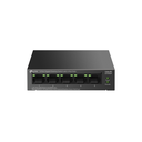 TP-LINK LS105GP, Green Tech, 5 Port, GigaBit, 4 Port PoE 65W, Metal Kasa, Yönetilemez, Masaüstü Switch