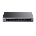 TP-LINK LS108GP, Green Tech, 8 Port GigaBit, PoE 62W, Yönetilemez, Metal Kasalı Switch