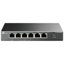 TP-LINK TL-SG1006PP, 6 Port, GigaBit, 4 Port PoE 64W, Yönetilemez, Metal Kasa, Masaüstü Switch