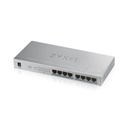 ZyXEL GS1008HP, 8 Port, GigaBit, PoE 60W, Yönetilemez, Masaüstü Switch