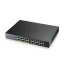 ZyXEL GS1915-24EP, 24 Port, GigaBit, 12 Port PoE 130W, Yönetilebilir, Sessiz, Masaüstü Switch