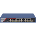HIKVISION DS-3E0326P-E/M(B), 24 Port, MegaBit, PoE 250W, 1 Port GigaBit Uplink, 1 Port GigaBit SFP, Yönetilemez, Rack Mount Switch