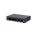 DAHUA CS4006-4ET-60, 4 Port, Megabit, PoE 60W, 2 Port Uplink, Cloud Yönetilebilir, Switch