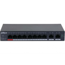 DAHUA CS4010-8GT-110, 8 Port, Gigabit, PoE 110W, 2 Port Uplink, Cloud Yönetilebilir, Switch
