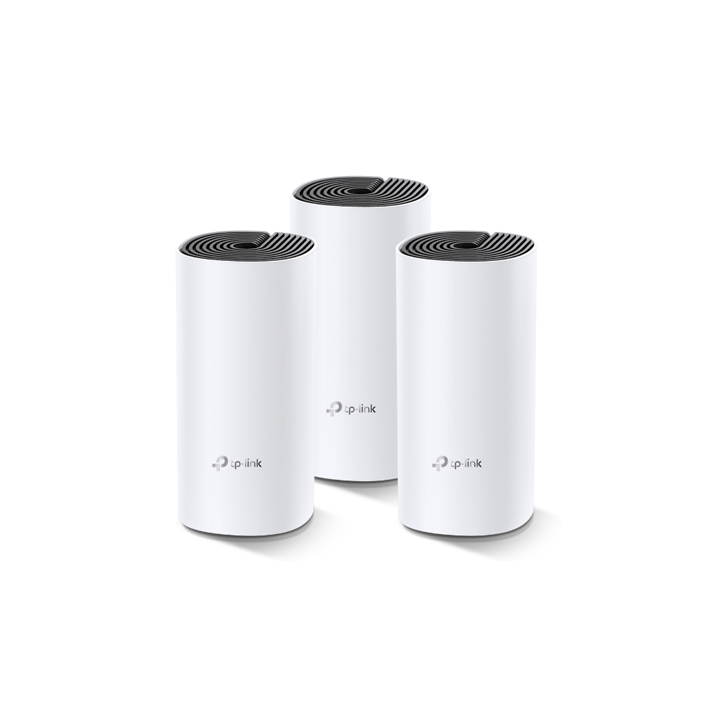 TP-LINK DECO-M4, AC1200, Üçlü Mesh, 300-867Mbps, Dual Band, 2Port Gigabit Lan, 371m2 kapsama Alanı, Router, Geniş Alan İnternet Ağı Sağlayıcısı