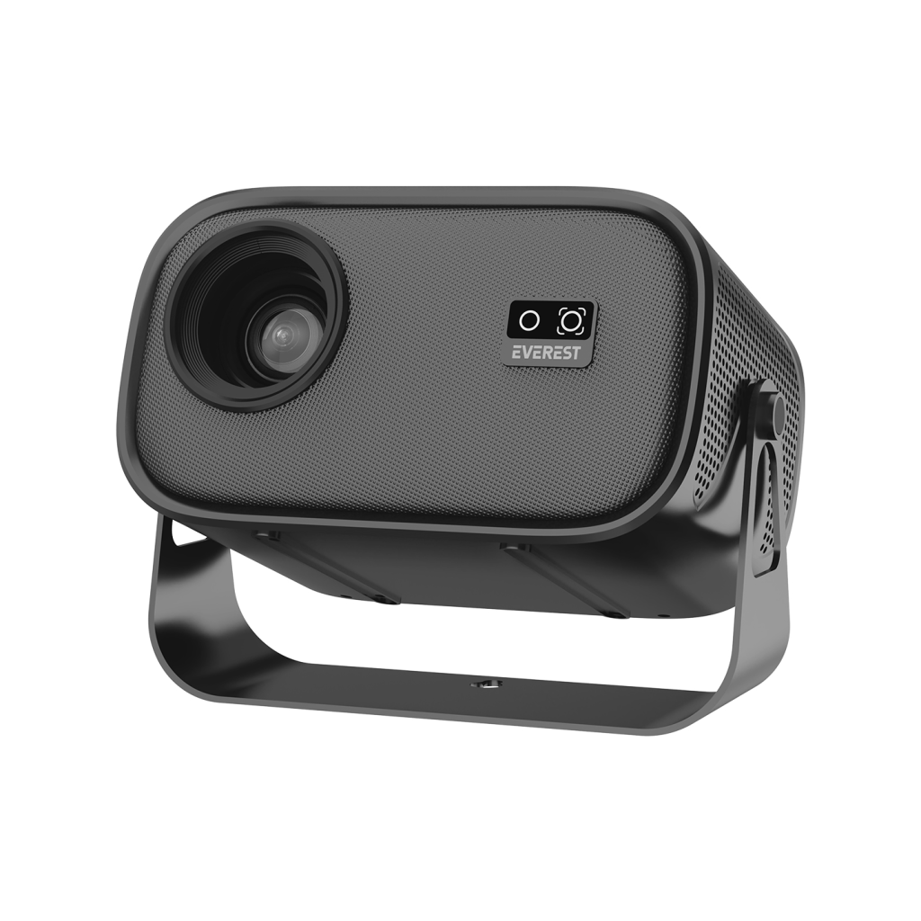 EVEREST PJ04, 250 LED Lümen, 1280X720, 1xHDMI, 1xUSB, WiFi 6, Bluetooth, 30.000 Saat Led Ömrü, 1.5W Speaker, Android 13, 4K Destekli Projeksiyon Cihazı