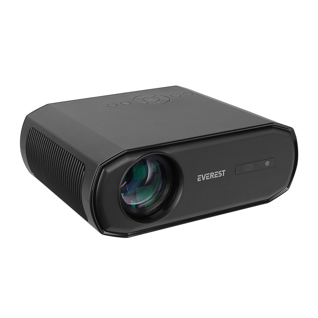 EVEREST PJ06, 9800 Lümen, 1920X1080, 1xHDMI, 1xUSB, TF Soket, WiFi, 1xLAN, Bluetooth, 50.000 Saat Led Ömrü, 3W Speaker, Android 9.0, FULL HD Projeksiyon Cihazı