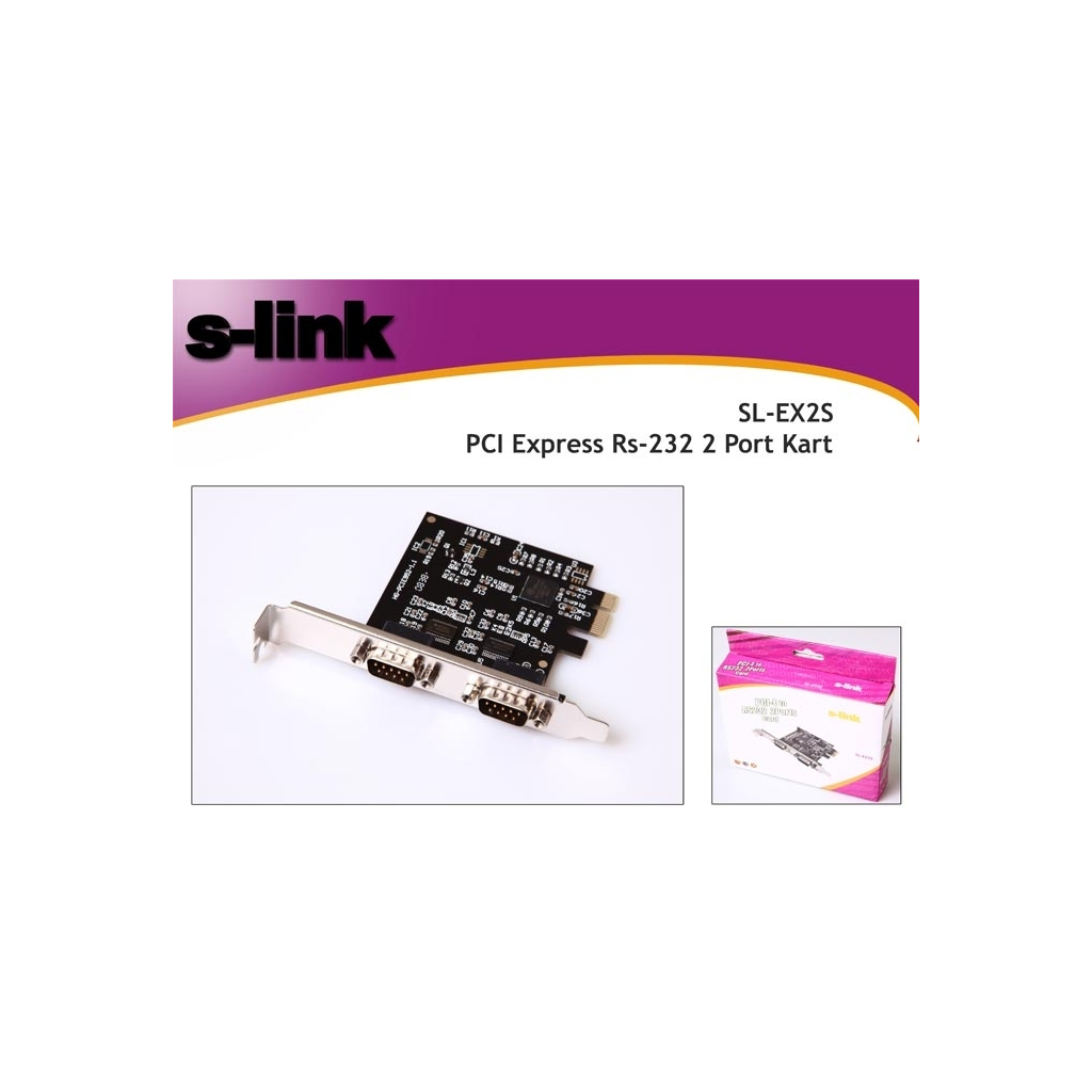 S-LINK SL-EX2S PCI Express TO Seri PORT (RS232)
