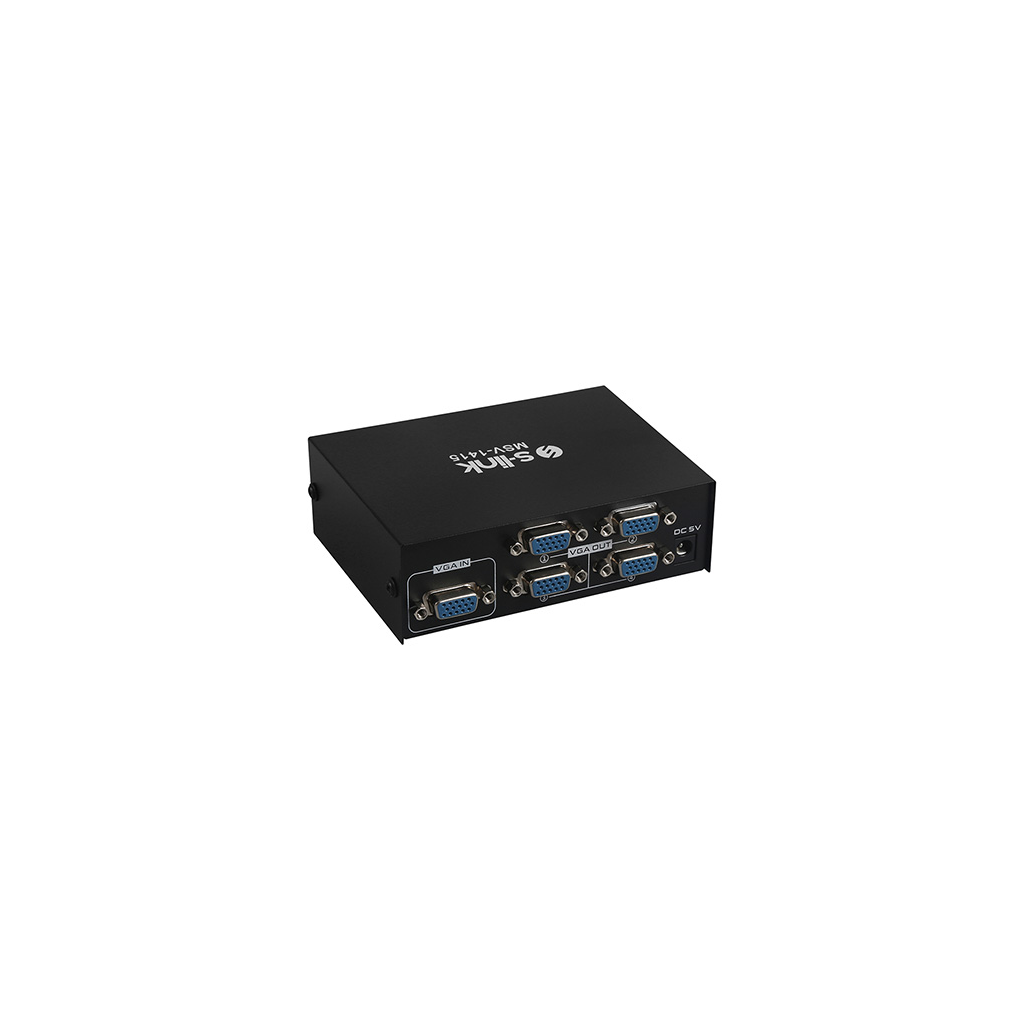S-Link MSV-1415, 4xVGA, D-Sub Monitör Çoklayıcı, 150Mhz (1PC-4Monitör)