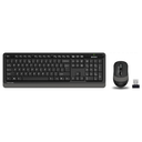 A4 TECH FG1010, Gri, FSTYLER, 2.4Ghz Kablosuz, Türkçe Q, Klavye Mouse Set