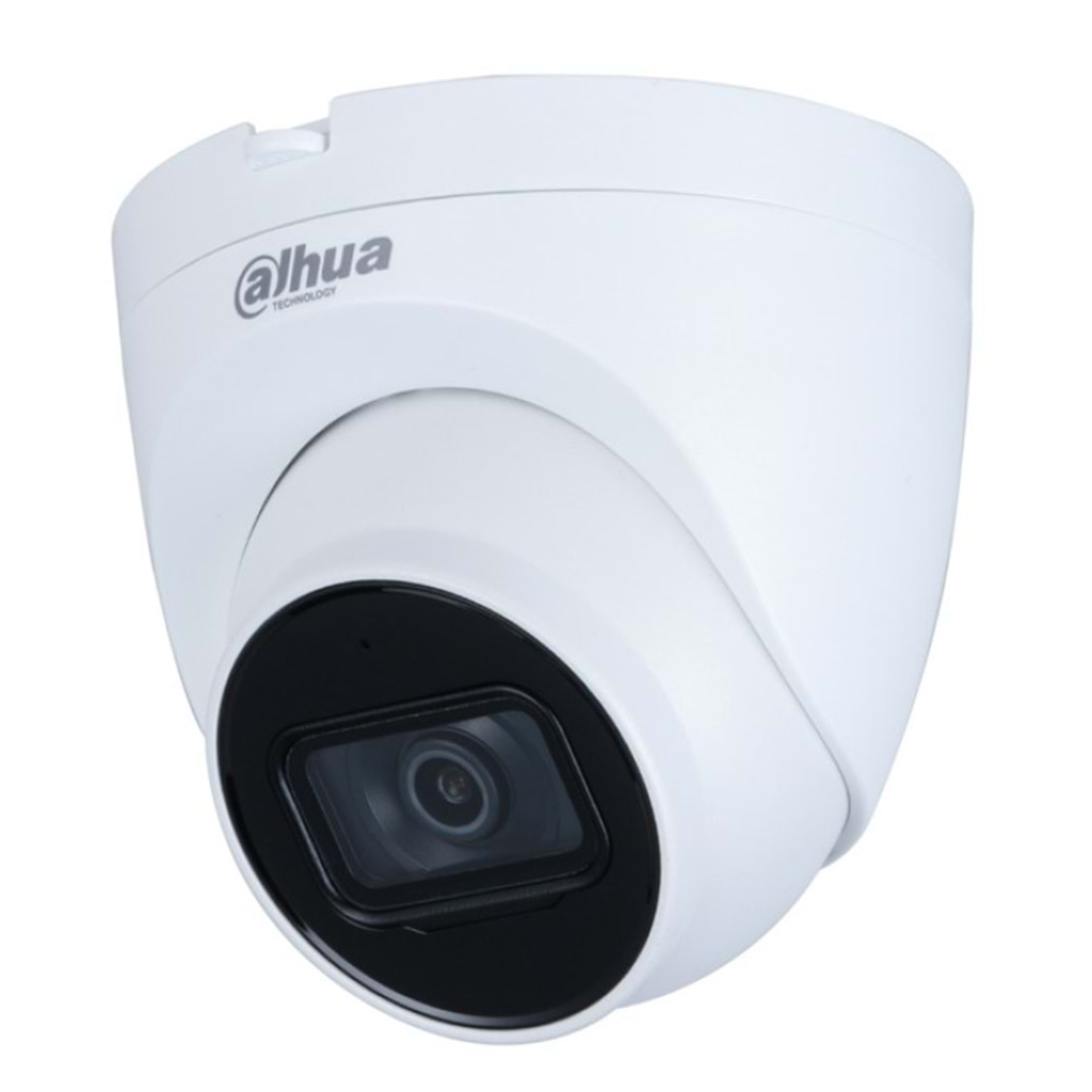 DAHUA IPC-HDW1431T-AS-0280B-S2, 4Mpix, 2,8mm Lens, Starlight, H265+,  30Mt Gece Görüşü,  IP67, Mikrofonlu, PoE Dome IP Kamera