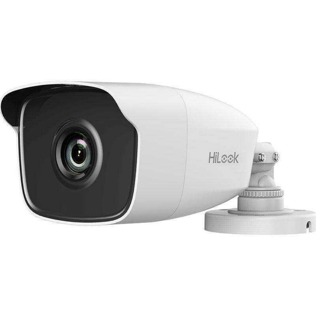 HILOOK THC-B220-PC, 2Mpix, 3.6mm Lens, 40Mt Gece Görüşü, IP66, OSD Menü, Metal Ayak, Metal Güneşlik, Bullet, Büyük Kamera