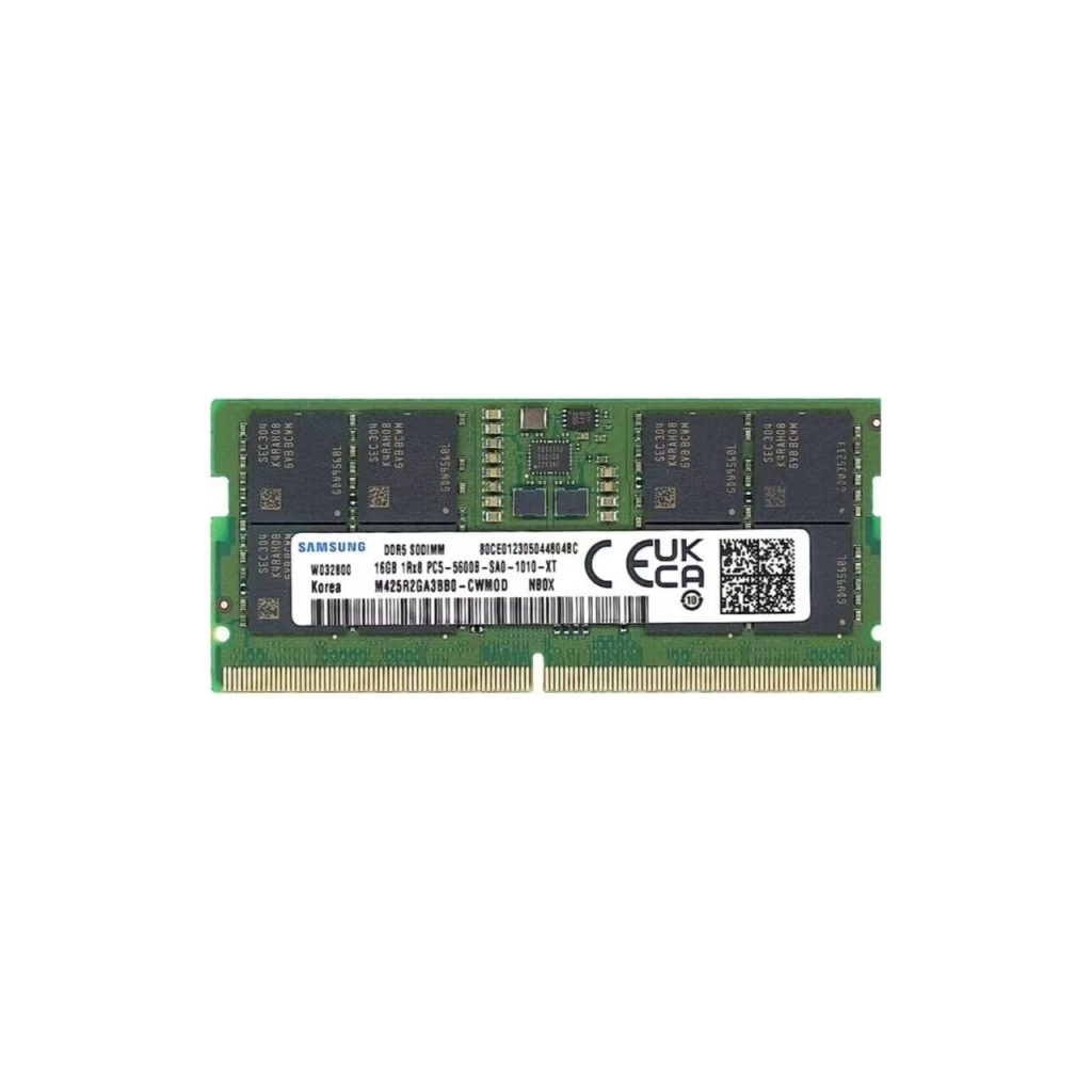Samsung SAMSO5600/16, 16GB, DDR5, 5600MHz,  CL46, 1.1V Notebook Ram (M425R2GA3BB0-CWMOMD