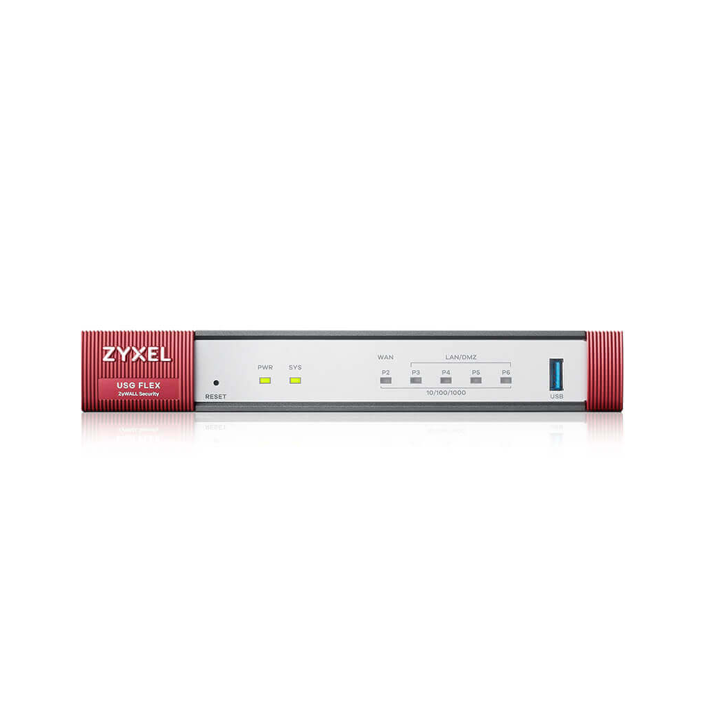 ZYXEL ZYWALL USG FLEX100, Firewall Cihazı, +1 Yıllık Lisans Dahil (50 Kullanıcı)