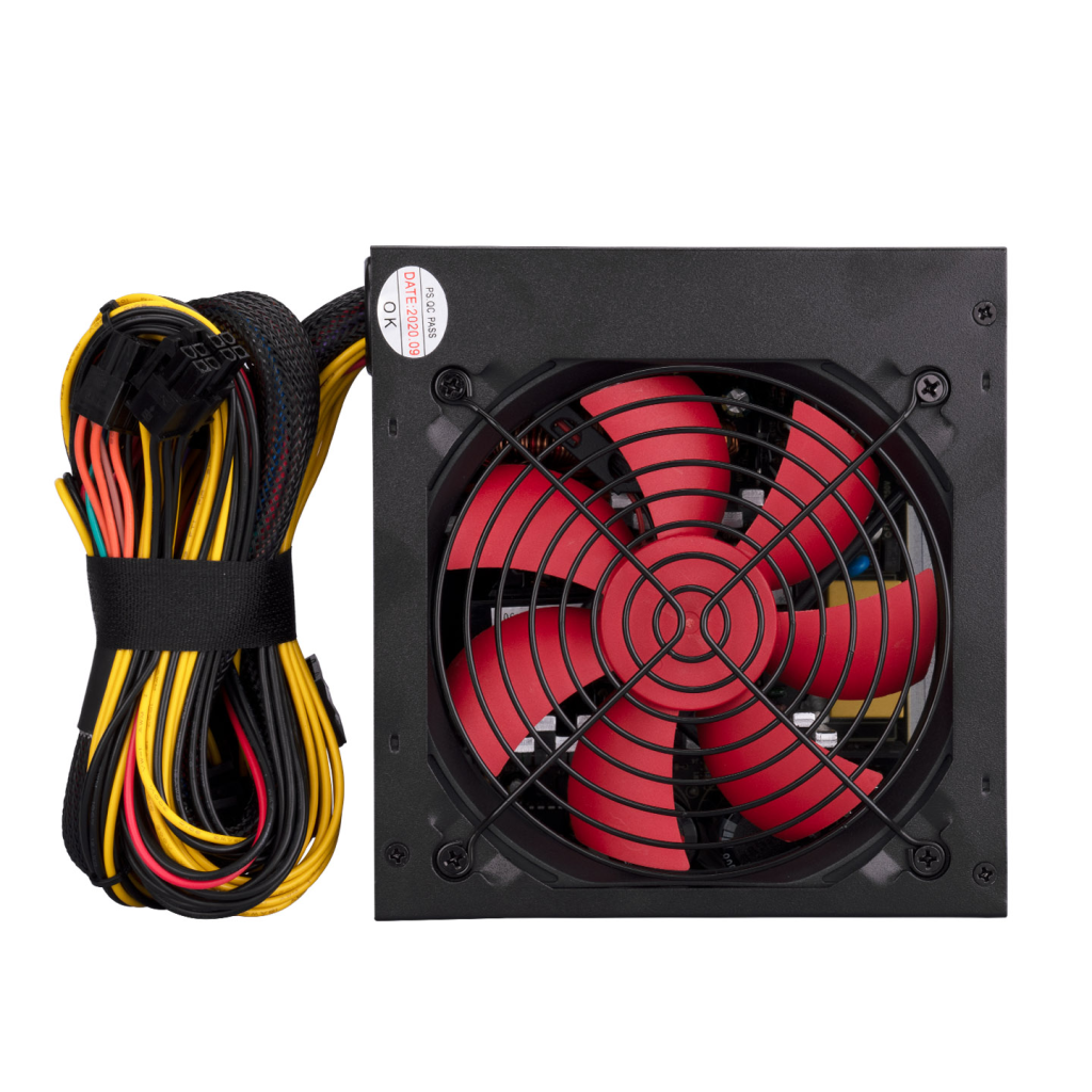 EVEREST EPS-600A, Peak 600W, 12cm Fan, ATX, Aktif PFC, GAMING Power Supply (PSU) Kutulu
