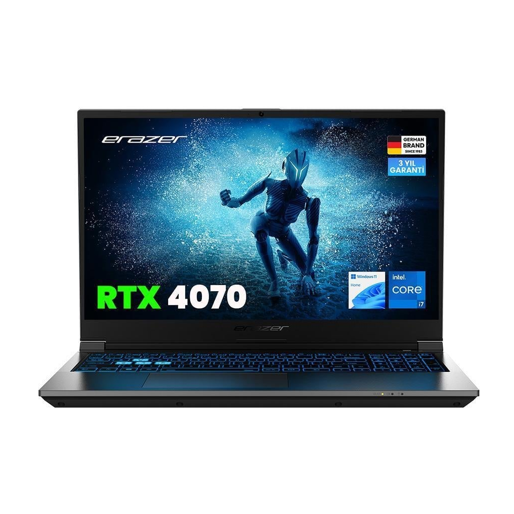 ERAZER Deputy P60, MD62624-R32, i7-13620H,  15.6" FHD, 144Hz, 32Gb Ram, 1TB NVMe M.2 SSD, 8GB RTX4070 Ekran Kartı, Win11 Home, Gaming Notebook