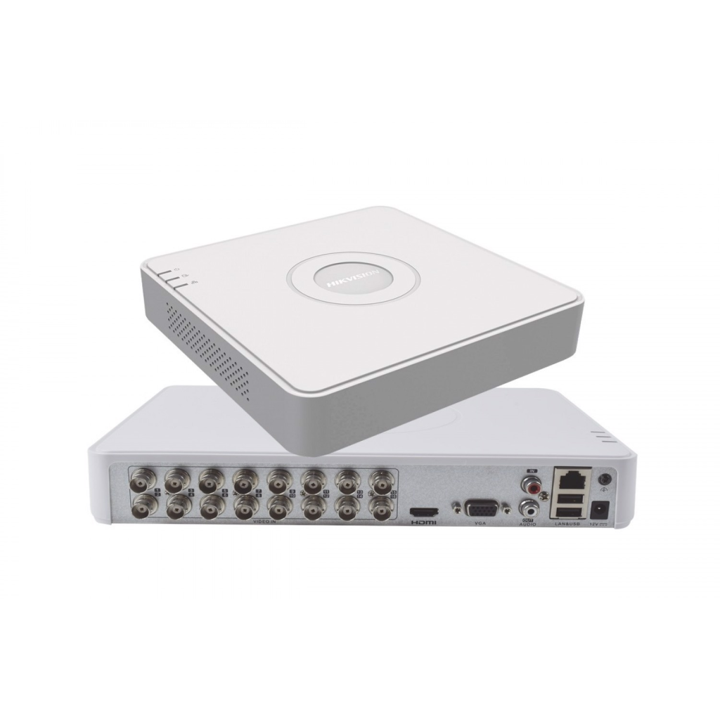 HIKVISION DS-7116HGHI-K1, 16Kanal, 2Mpix, H265 Pro+, 1 HDD Desteği, 5in1 DVR Cihazı