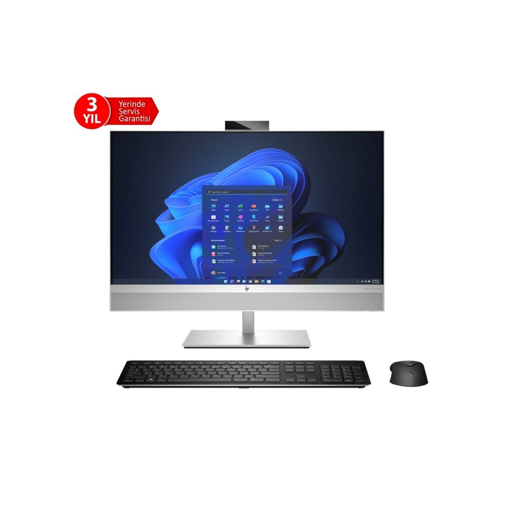 HP 5V8B2ES, EliteOne 870 G9, i9-14900, 27" Dokunmatik Ekran, 32Gb DDR5 Ram, 1Tb SSD, Paylaşımlı Ekran Kartı, Windows 11 Pro, All In One PC, GRİ (3 Yıl Yerinde Servis)