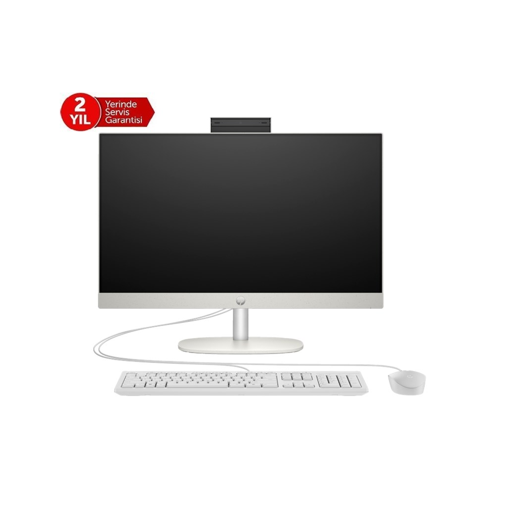 HP A1JZ0ES, ProOne 240 G10, i5-1335U, 23,8" FHD Ekran, 16Gb Ram, 512Gb SSD, Paylaşımlı Ekran Kartı, Free Dos All In One PC,(2 Yıl Yerinde Servis), BEYAZ (068)