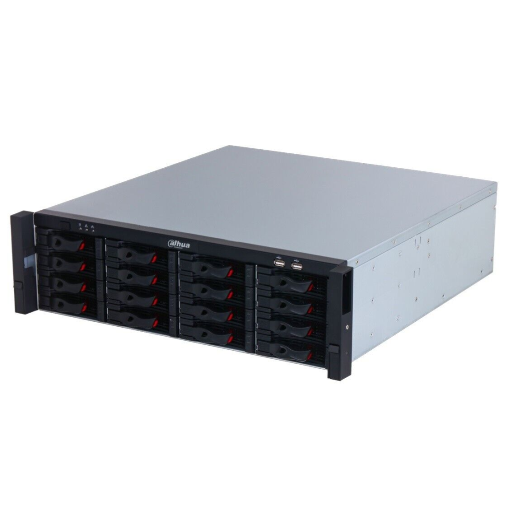 DAHUA  NVR616H-128-XI, 128Kanal, 32Mpix, H265+, 16 HDD, 1080P Kayıt, 1024 Mbps Bant Genişliği, 4 Port 2500 Mbps LAN, RAID 0/1/5/6/10 NVR