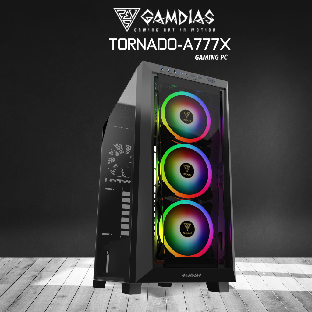 TORNADO-A777X, RYZEN 7 7700, 32Gb DDR5 Ram, 1Tb NVMe SSD, 8Gb GDDR6 RTX4060 Ekran Kartı, 1600W Kasa, Free Dos GAMING TAVSİYESİ