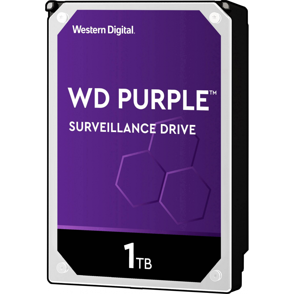 WD PURPLE, WD10PURZ, 3.5" 1TB, 64Mb, 5400 Rpm, 7/24 Güvenlik, HDD  (Türkiye Distribütörü Garantili)