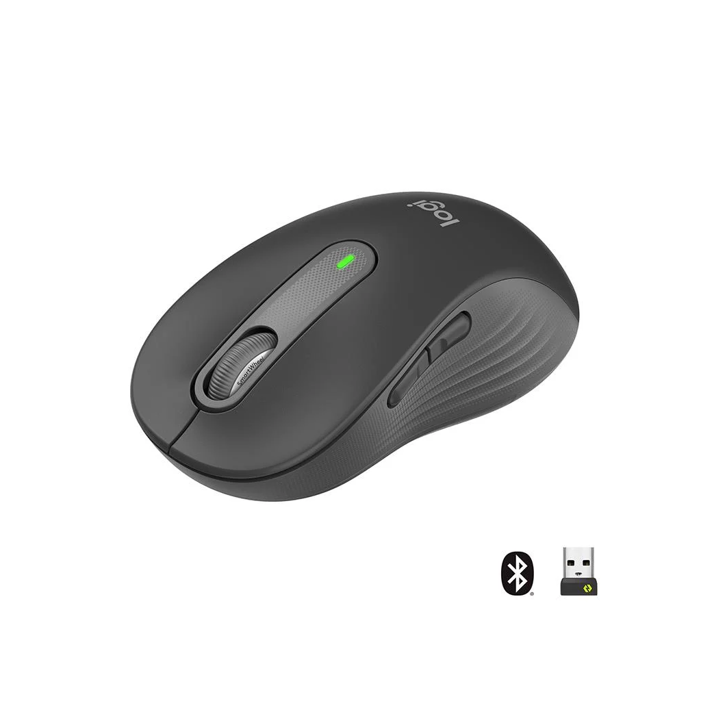 LOGITECH 910-006236, M650L Signature, Siyah, Sağ El, USB Nano 2,4G Kablosuz,4000dpi, Optik, 5 Tuşlu, 24ay Pil Ömrü, Sessiz Mouse