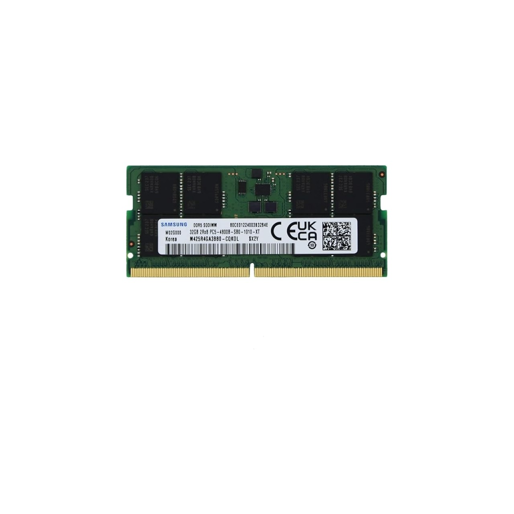Samsung SAMSO4800/32, 32GB, DDR5, 4800MHz,  CL46, 1.1V Notebook Ram (M425R4GA3BB0-CQKOD)