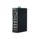 DAHUA PFS3211-8GT-120, 8 Port, Gigabit, PoE 120W, 1 Port GigaBit Uplink, 2 Port GigaBit SFP,  Yönetilemez, Rack Mount Switch