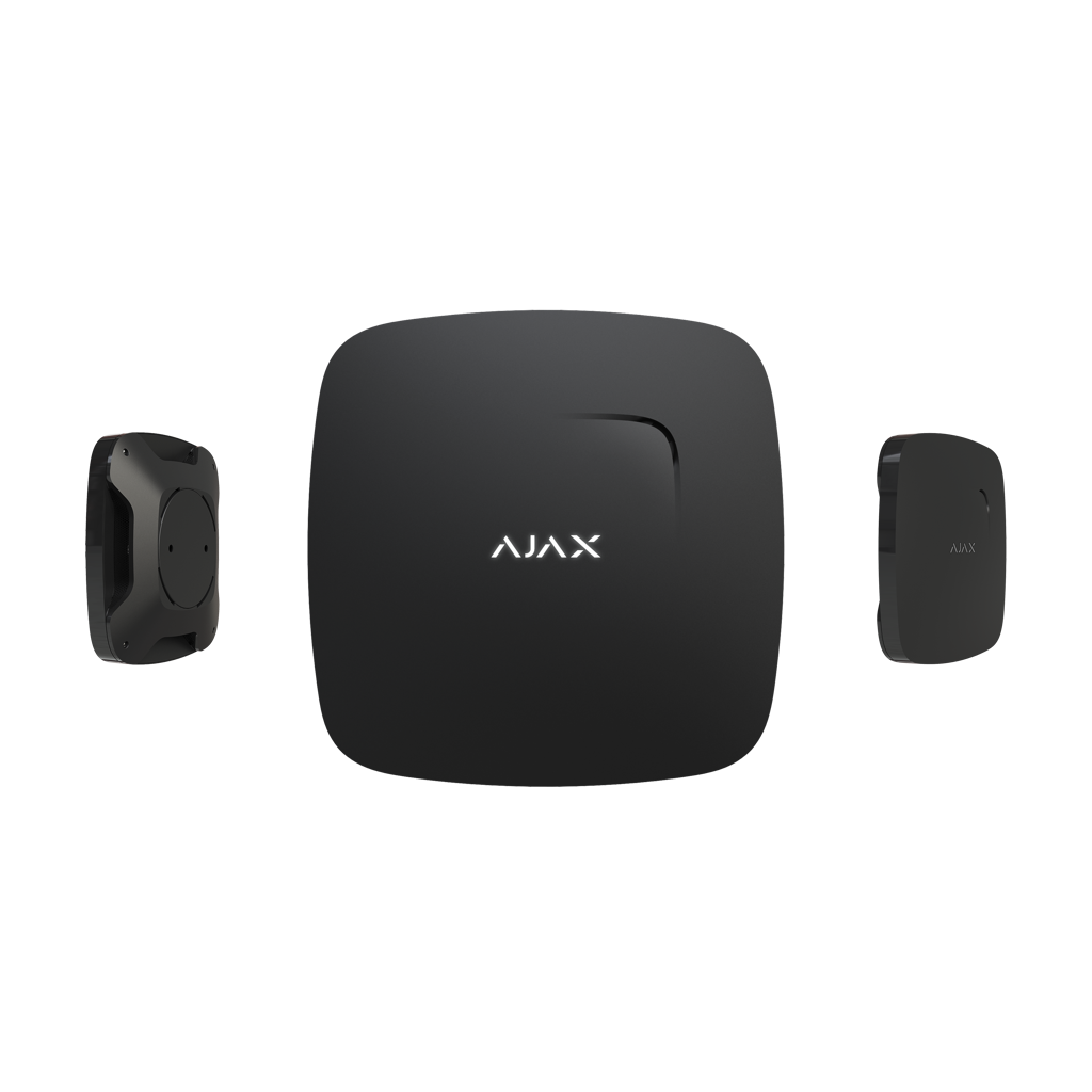 AJAX  Fire Protect, Kablosuz, Isı ve Duman Dedektörü, SİYAH