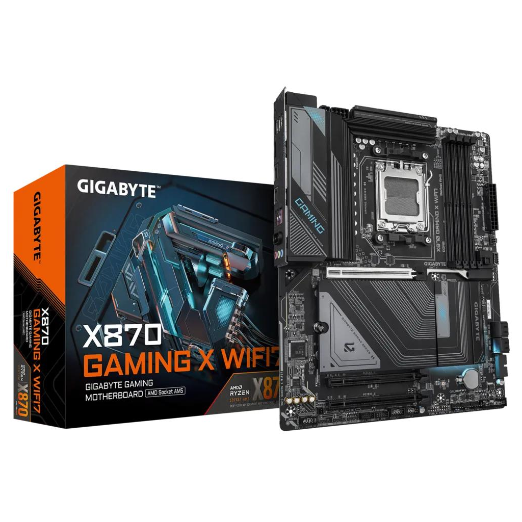 GIGABYTE X870 GAMING X WIFI7 G10, 4xDDR5, 3xM.2, DP, HDMI, Type-C, Wi-Fi 7E, Bluetooth 5.4, AM5 Soket GAMING Anakart