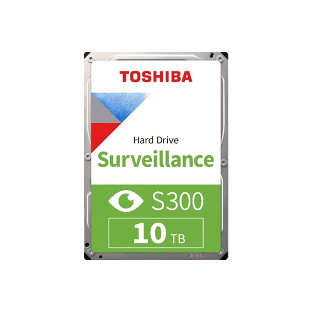 TOSHIBA S300 PRO, MD10ADA10TV, 3.5", 10TB, 512Mb 7200 Rpm, 7/24 Güvenlik HDD (Türkiye Distribütörü Garantili)