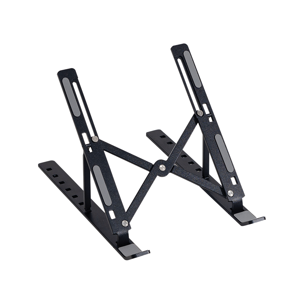 FRISBY FNC-5155ST, 10"-15.6" Taşınabilir,  Katlanır, Notebook Standı, 7 Kademeli Ayarlanabilir Yükseklik, Alüminyum (Siyah)