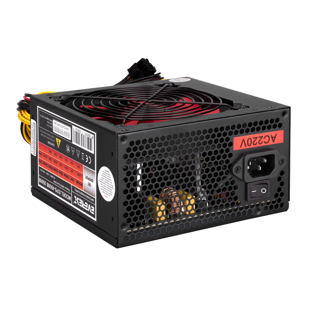 EVEREST EPS-4900B, 350W Peak, 12cm Fan, ATX, Power Supply (PSU) Kutulu