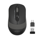 A4 TECH FG10CS AIR2, Grey, SILENT, FSTYLER, 2,4Ghz Kablosuz, USB-C den şarj edilebilir, Optik Mouse, 10-15Metre, 4 Buton, Nano Alıcı