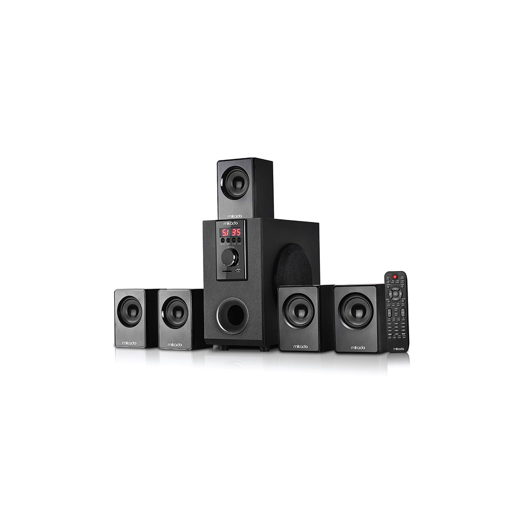 MIKADO MD-505, 70W, 5+1, Masaüstü, FM/BT/SD/USB, Siyah Kasa, Speaker