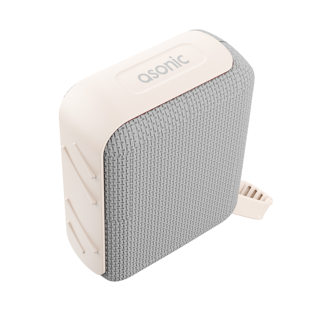ASONIC AS-03, BEJ, 5W, BT/USB/TF/TWS, 1200mAh Batarya, Bluetooth V5.3, Kablosuz, Taşınabilir, Speaker