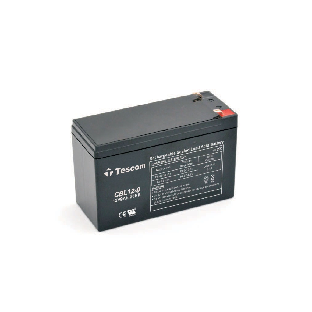 TESCOM Combatt, CBL12-9, 12V 9Ah, Bakımsız,  Kuru Akü. UPS için Uygundur. (100012238)
