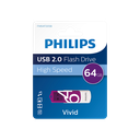 PHILIPS FM64FD05B, 64GB, USB 2.0, Vivid, Mor, Flash Disk