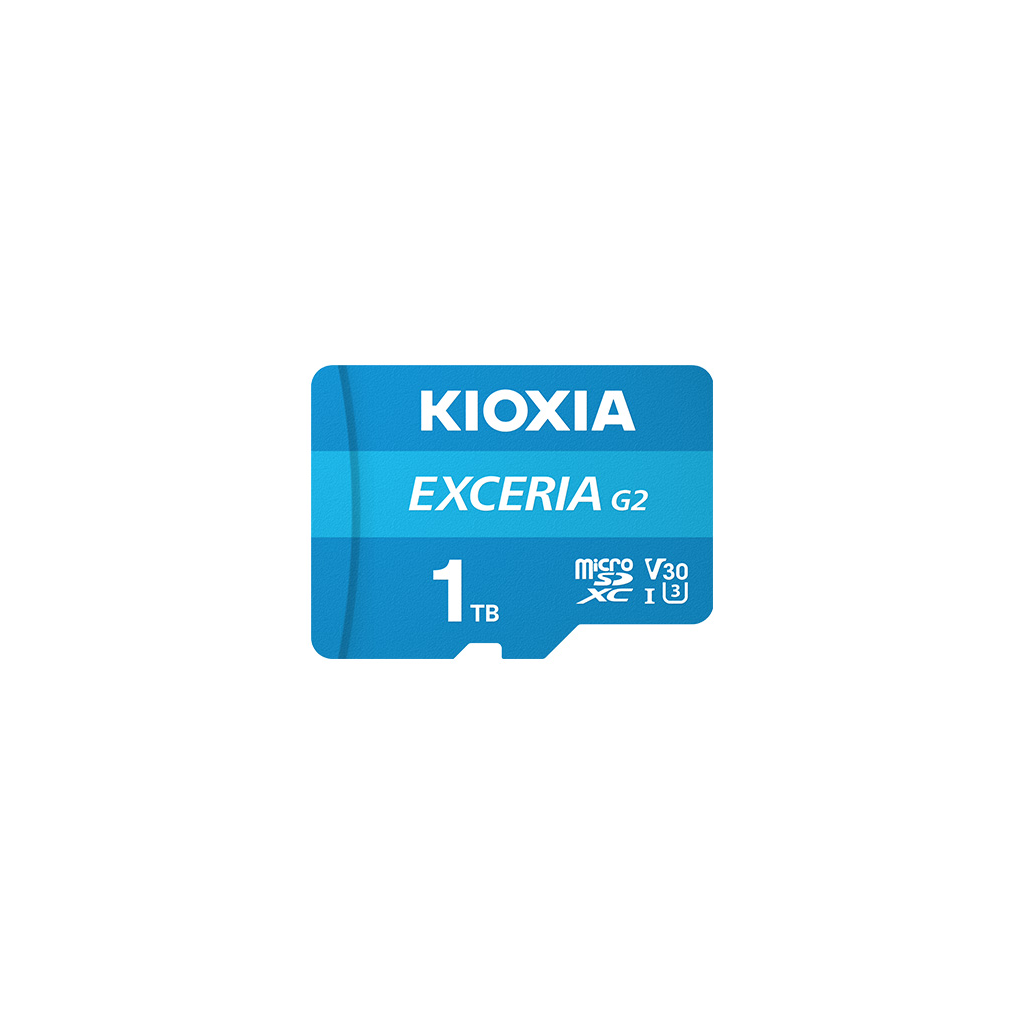 KIOXIA 1TB ExceriaG2, LMEX2L001TG2 U1 V30 4K,  CL10, 100Mb/s, MicroSD Kart Bellek (SD Adaptörlü)