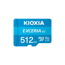 KIOXIA 512GB ExceriaG2, LMEXL512GG2 U1 V30 4K,  CL10, 100Mb/s, MicroSD Kart Bellek (SD Adaptörlü)