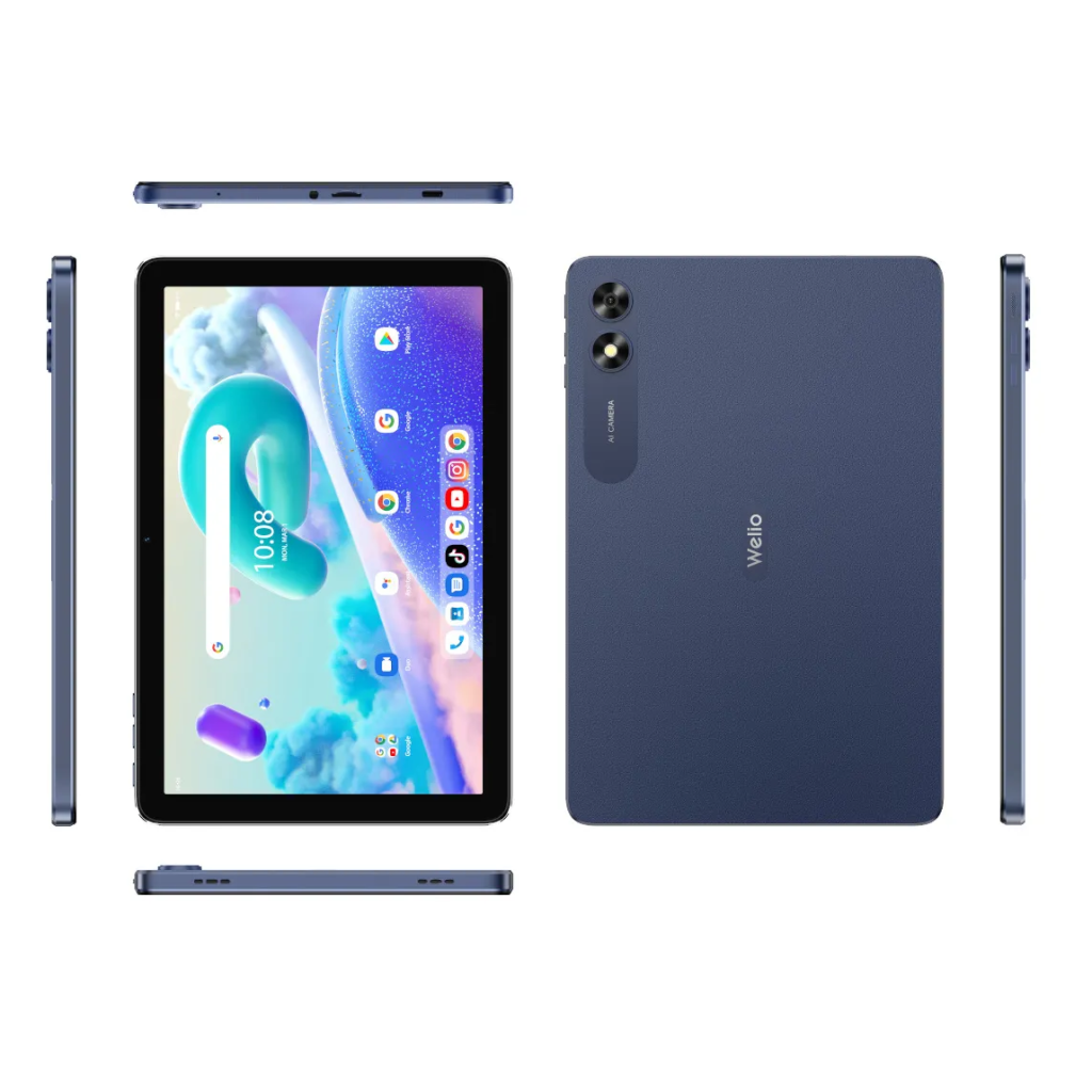 WELIO WPad Aura  10,1" Ekran, 4Gb Ram, 64Gb Hafıza, Wifi, Midnight Blue, Android Tablet (KVK Garantili)